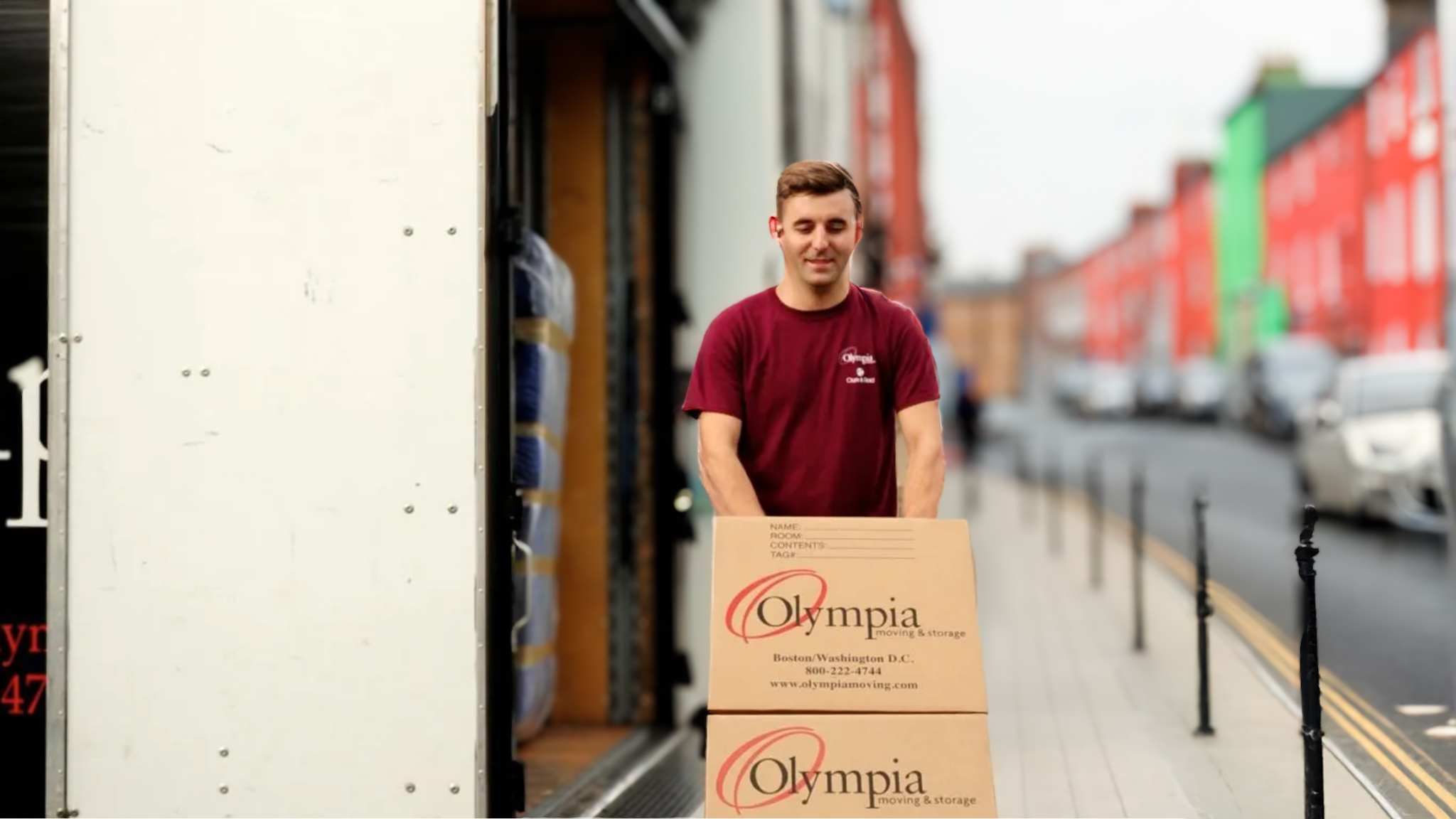 Map of Olympia's international moving network